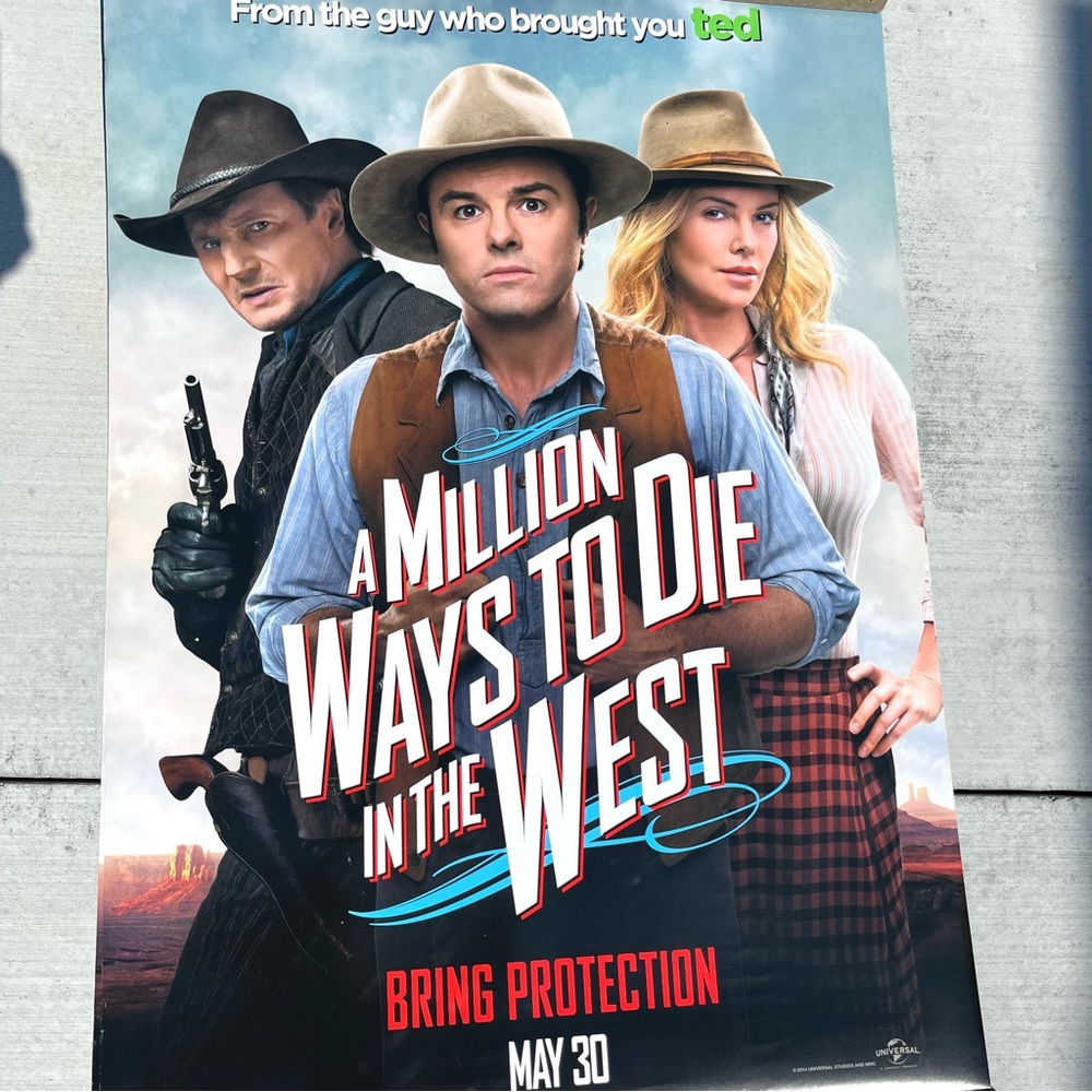 A Million Ways To Die In The West - Double 2 Sided Movie Poster Print